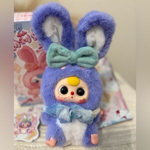 BABY THREE 200% Lily Rabbit Town V2 Plush Bag Charm NEW Confirmed Blind Box